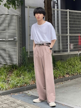 「R4G（アールフォージー）のアイテム」を使った、がーさん（メンズ・177cm）の夏コーディネート