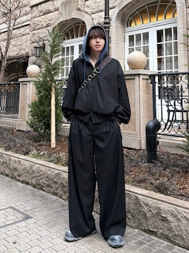 「ajouter flow（アジューテフロー）のアイテム」を使った、がーさん（メンズ・177cm）の春コーディネート