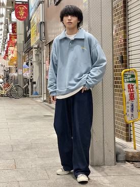 「アイテム（ネックレス、ホワイト系）」を使った、がーさん（メンズ・177cm）の冬コーディネート