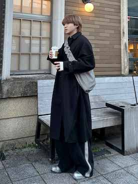 「ajouter flow（アジューテフロー）のアイテム」を使った、がーさん（メンズ・177cm）の冬コーディネート