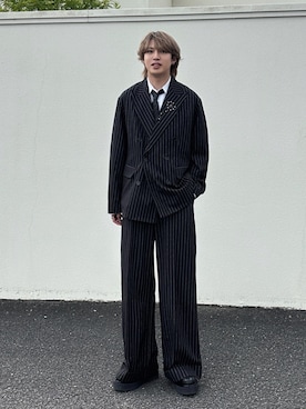 「アイテム（テーラードジャケット）」を使った、がーさん（メンズ・177cm）の秋コーディネート