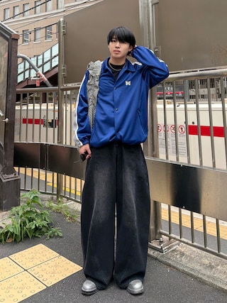 「HANES（ヘインズ）の【Hanes】KURO クルーネックTシャツ　HM1-B201（Tシャツ/カットソー）」を使った、がーさん（メンズ・177cm）の夏コーディネート