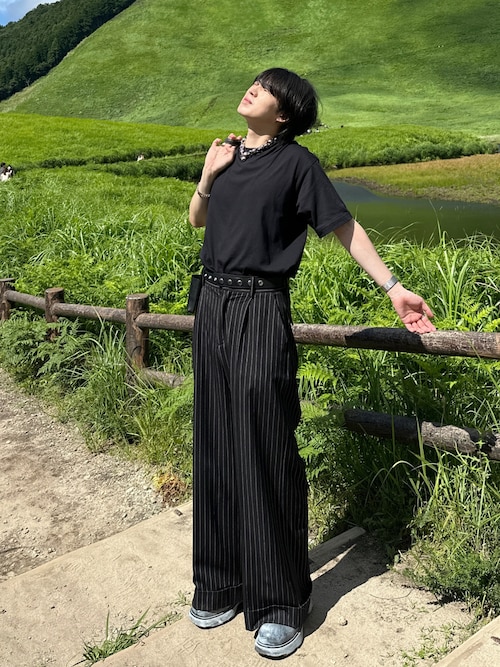 ajouter flow】wide straight slacks（スラックス）｜ajouter