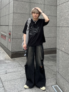 「アイテム（スニーカー）」を使った、がーさん（メンズ・177cm・20代）の夏コーディネート