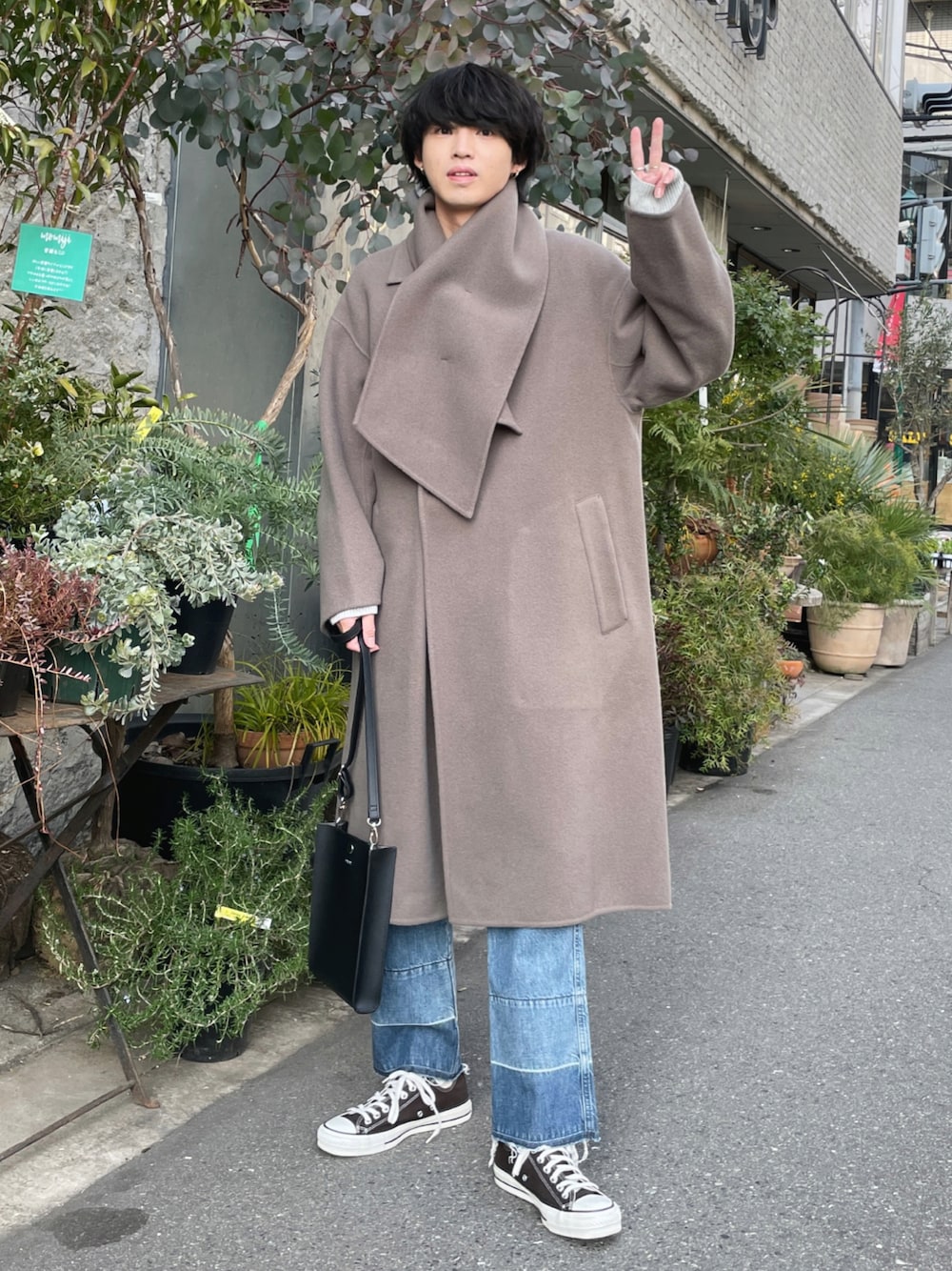 ADAM ET ROPE'(アダムエロペ)の「カシミアブレンドウール リバー