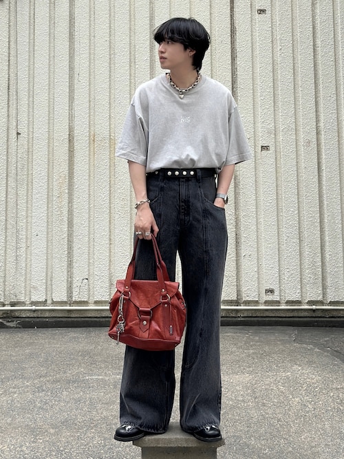 DAIRIKU/Studs Velt with Holder Bag（Black）［スタッズベルト