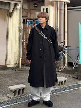 「ajouter flow（アジューテフロー）のアイテム」を使った、がーさん（メンズ・177cm）の冬コーディネート