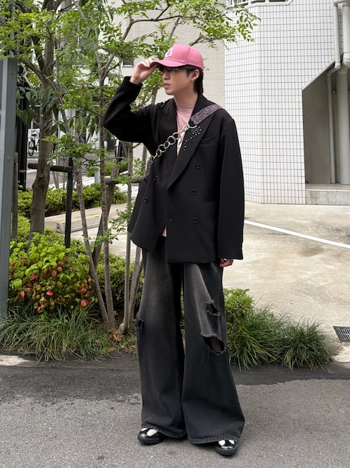 【ajouter flow】 breasted jacket ajouter flow ジャケット テーラードジャケット 「ajouter flow