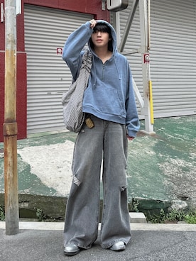 「OUAT（オーユーエーティー）のOFFICE BAG（ショルダーバッグ）」を使った、がーさん（メンズ・177cm・30代）の夏コーディネート