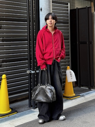 「JIEDA(ジエダ)の【RUSSELL×jieDa】 Campus Sweat Zip Hoodie / スウェット ジップフーディー / ユニセックス / コラボ(パーカー)」を使った、がーさん(メンズ・177cm)の秋コーディネート