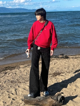 「アイテム（スウェット）」を使った、がーさん（メンズ・177cm・20代）の秋コーディネート