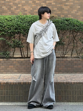 「アイテム（パンツ）」を使った、がーさん（メンズ・177cm）の夏コーディネート