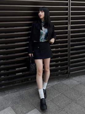 「LVEU.（ラブユ.）のアイテム」を使った、comachiさん（レディース・163cm）の春コーディネート