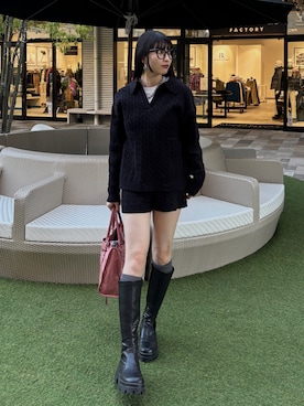 「アイテム（ハンドバッグ）」を使った、comachiさん（レディース・163cm・20代）の冬コーディネート