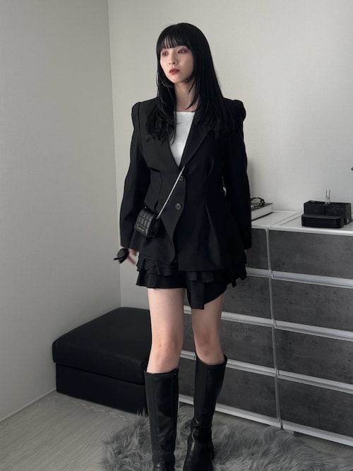 LAYERED FRILL SKORT レイヤードフリルスコート 春服（スカート）｜SLY