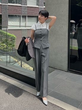 comachiさん（骨格ナチュラル・レディース・163cm）の夏コーディネート