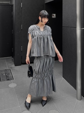「Ada.（エイダ）のアイテム」を使った、comachiさん（レディース・163cm）の夏コーディネート
