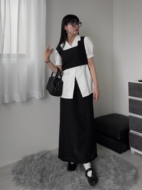 ❣️archivio メッシュベストとスカートインナーセット❣️専用です❣️ MURUA（ムルーア） ロング スカート 夏 「セットアップ対応」メッシュ