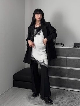 「LVEU.（ラブユ.）のアイテム」を使った、comachiさん（レディース・163cm）の春コーディネート