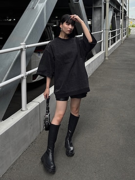 「アイテム（リング）」を使った、comachiさん（レディース・163cm）の秋コーディネート