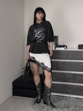 「CIYOT（シヨウト）のアイテム」を使った、comachiさん（レディース・163cm）の春コーディネート