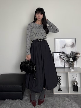 「GU（ジーユー）のアイテム（バッグ）」を使った、comachiさん（レディース・163cm）の秋コーディネート