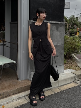 「ammy.（エイミードット）のアイテム」を使った、comachiさん（レディース・163cm）の夏コーディネート