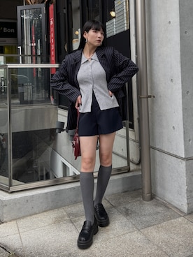 「アイテム（レッグウェア）」を使った、comachiさん（レディース・163cm）の秋コーディネート