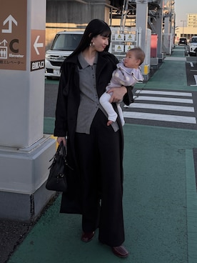 「アイテム（ママ＆ベビー）」を使った、comachiさん（レディース・163cm）の秋コーディネート