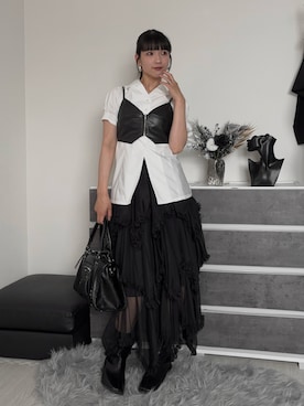 「Achic（アシック）のアイテム」を使った、comachiさん（レディース・163cm）の春コーディネート