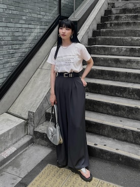 「SVEC（シュベック）のアイテム」を使った、comachiさん（骨格ナチュラル・レディース・163cm）の夏コーディネート