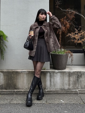 「アイテム（その他アウター）」を使った、comachiさん（レディース・163cm・20代）の秋コーディネート