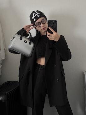 「アイテム（テーラードジャケット）」を使った、comachiさん（レディース・163cm）の秋コーディネート