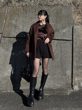 comachiさん（レディース・163cm）の冬コーディネート