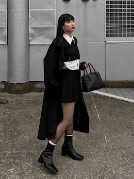 「アイテム（トレンチコート）」を使った、comachiさん（レディース・163cm）の秋コーディネート