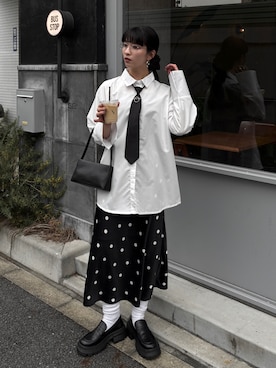「THE YOn（ザヨン）のアイテム」を使った、comachiさん（レディース・163cm）の夏コーディネート