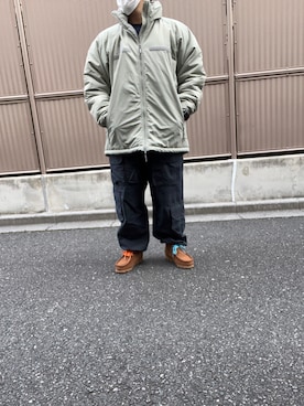「BEAMS BOY（ビームスボーイ）のアイテム（ブーツ）」を使った、Motoさん（メンズ・161cm）の秋コーディネート