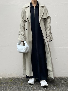 ENOF(イナフ)の「long coat(ステンカラーコート)」 - WEAR