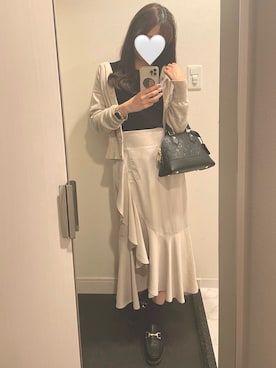 「PROPORTION BODY DRESSING（プロポーションボディドレッシング）のアイテム（スカート）」を使った、rico / フォロバ100% ☺︎さん（レディース・158cm）の秋コーディネート