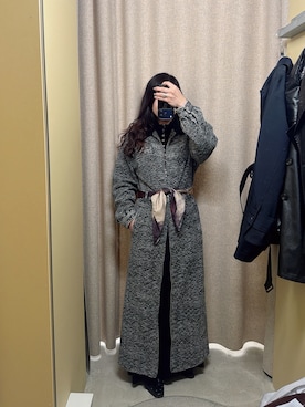 「Ameri（アメリ）のアイテム（ワンピース）」を使った、mireさん（レディース・157cm）の冬コーディネート