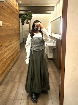 「Ameri（アメリ）のアイテム」を使った、mireさん（レディース・157cm）の冬コーディネート