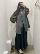 Ameri（アメリ）の「DOCKING SLEEVE BLOUSON（ブルゾン）」 - WEAR