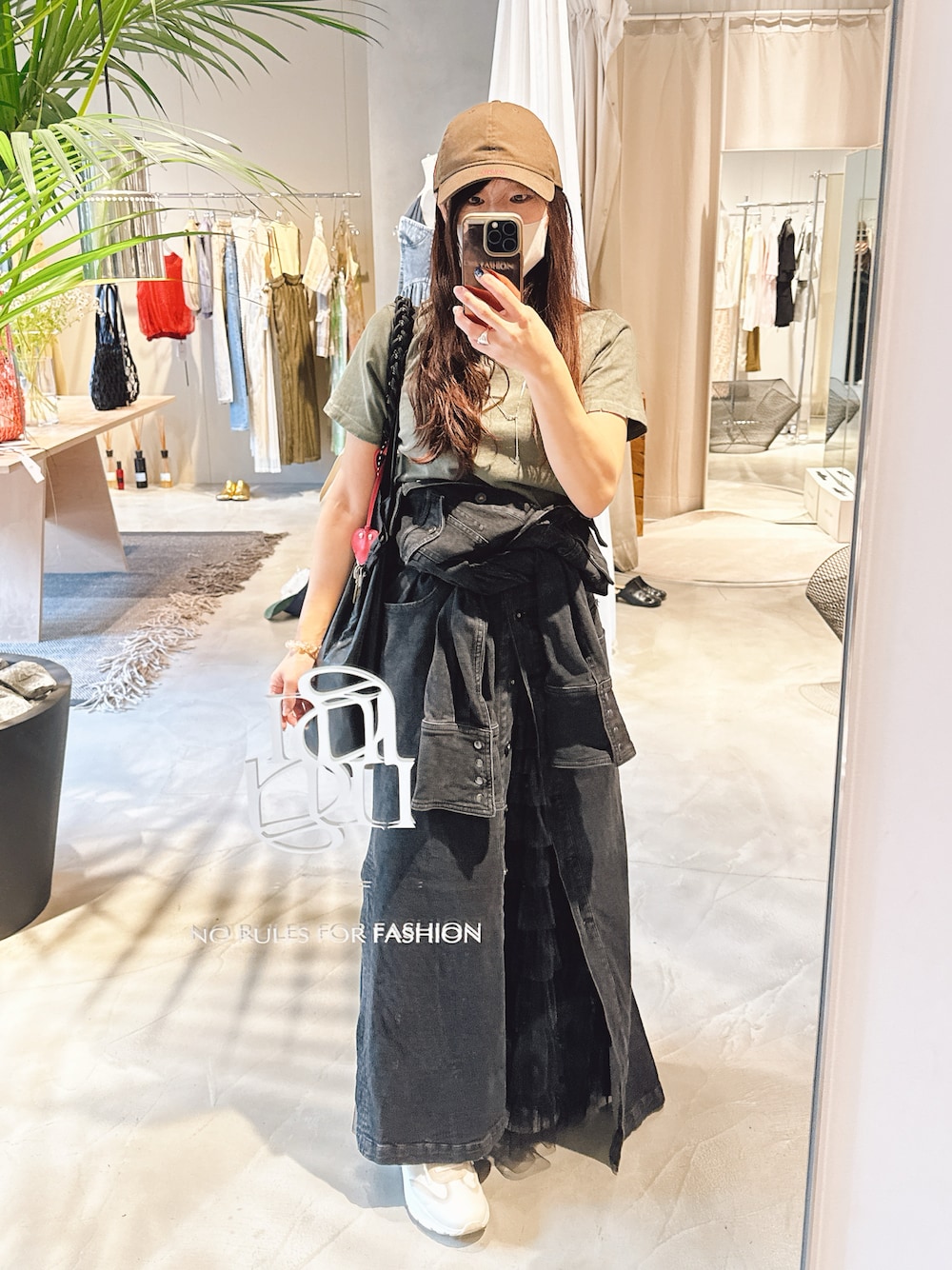 ワンピース AMERI I LINE DENIM SHIRT DRESS I LINE DENIM SHIRT DRESS