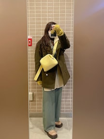 Ameri（アメリ）の「MINI CHECK JACKET ROMPERS（つなぎ