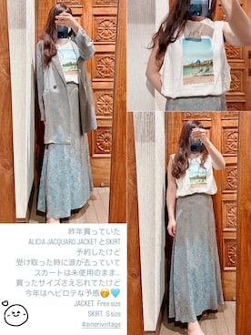 「AMERI」｜mireさん（レディース・157cm）の春コーディネート