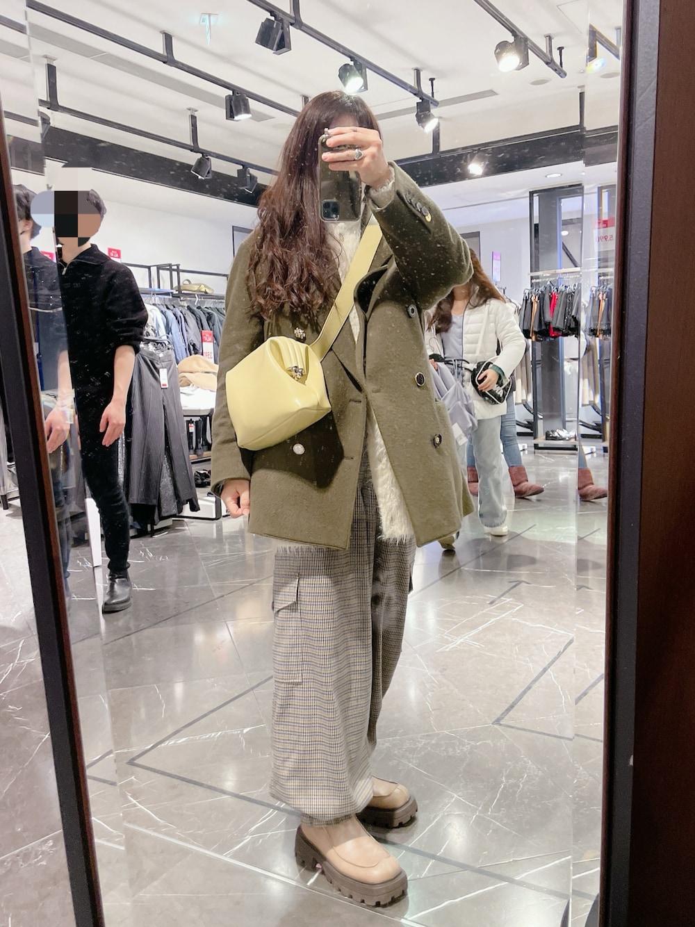 Ameri（アメリ）の「UND CHECK CARGO PANTS（カーゴパンツ