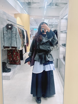 Ameri RIB MIX DENIM BUSTIER ビスチェ RIB MIX DENIM BUSTIER（その他トップス）｜Ameri（アメリ）の