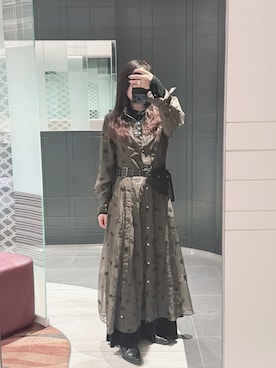 「Ameri（アメリ）のアイテム（ワンピース/ドレス）」を使った、mireさん（レディース・157cm）の春コーディネート