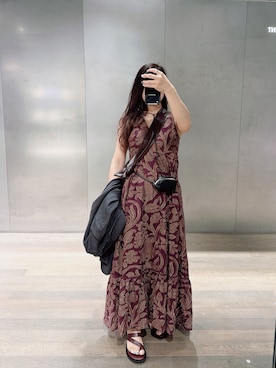 「Ameri（アメリ）のアイテム（ワンピース/ドレス）」を使った、mireさん（レディース・157cm）の夏コーディネート