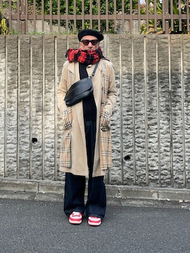 「アイテム（パンツ）」を使った、MACROMANCEさん（メンズ・170cm）の秋コーディネート